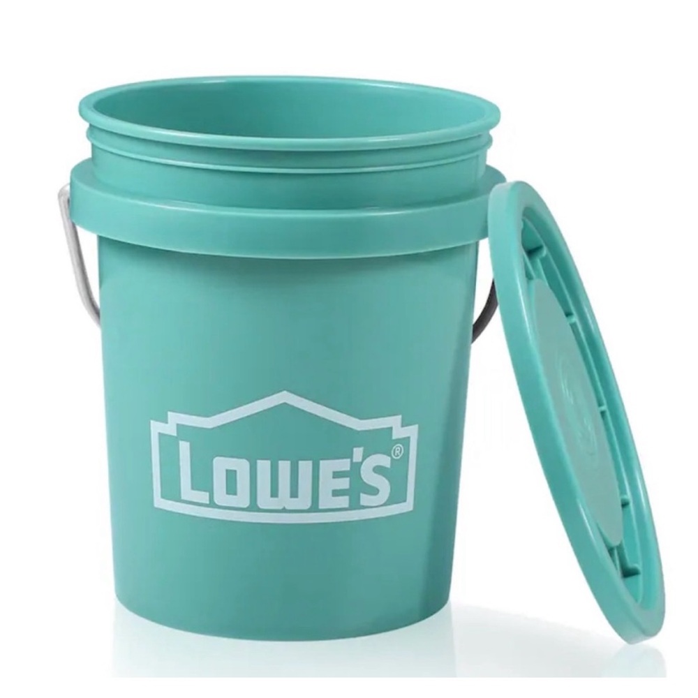 Lowe’s Mini Teal Bucket - Picture 2 of 9